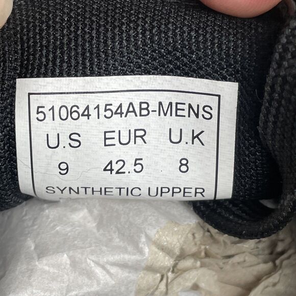 NEW Levi's Men  Anikin Faux Leather Sneakers Size 9 LowTop Black Lace Up Shoes - Picture 8 of 8